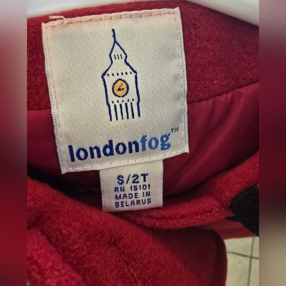 Londonfog Kids Red Coat 2T - Picture 6 of 8